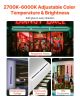 Outdoor Wall Lights, 2 Pack, 39.4 Inch Long RGB Modern Exterior Wall Sconce Light Fixtures, 2700K-6000K, IP65 Waterproof Anti-Rust